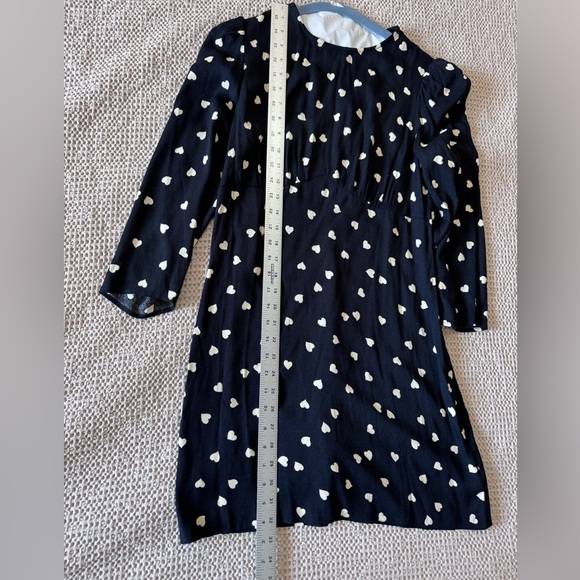 Reformation Brantley 3/4 Sleeve Mini Dress in Luv It Heart Print - Picture 5 of 6